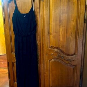Navy maxi lace dress vince camito